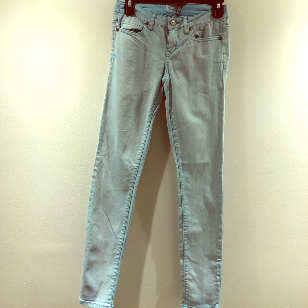 Aeropostale light blue skinny jeans